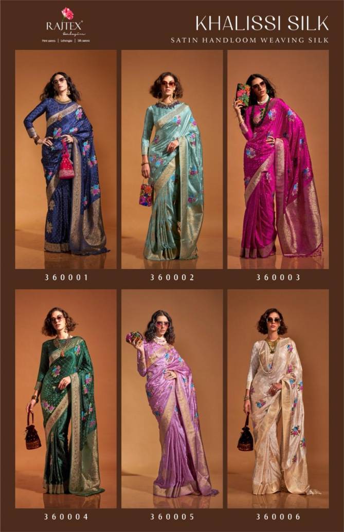 Khalissi Silk By Rajtex Wedding Wear Saree Exporters In India